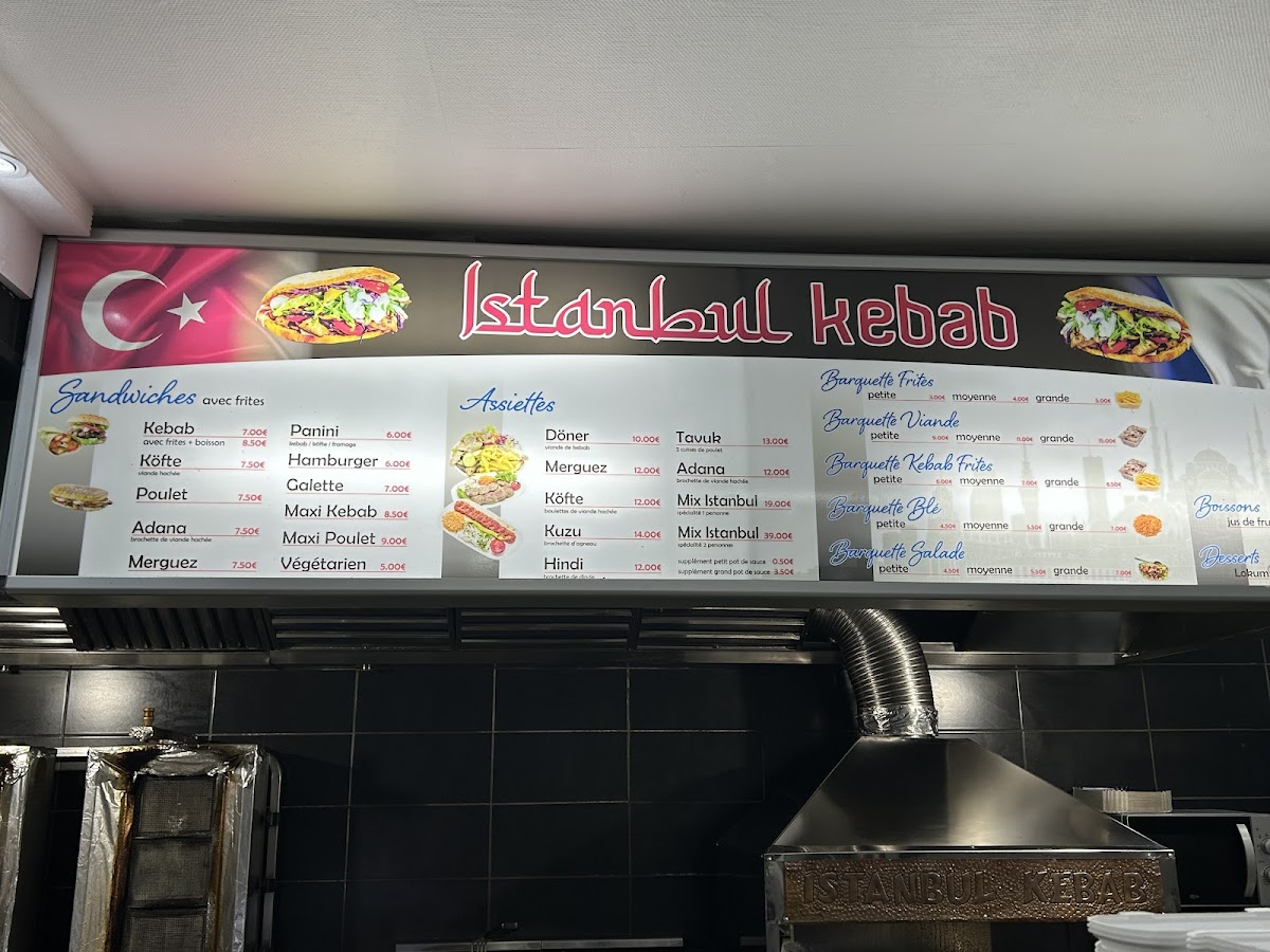 Menu L'istanbul Kebab-1